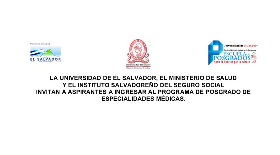Postgrado de Especialidad M&eacédica